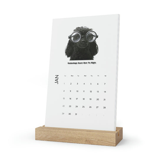 "Underdogs Know How To Fight" Vertical Desk Calendar (2023)