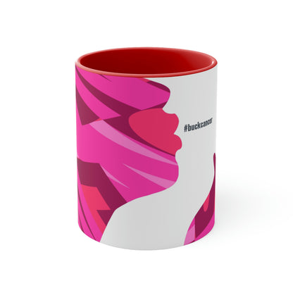 Accent Coffee Mug for Women with Cancer, 11oz