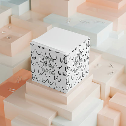 "Ta-Ta to my Ta-Tas" Note Cube