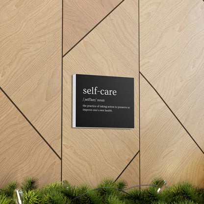 Self Care Definition Gallery Canvas