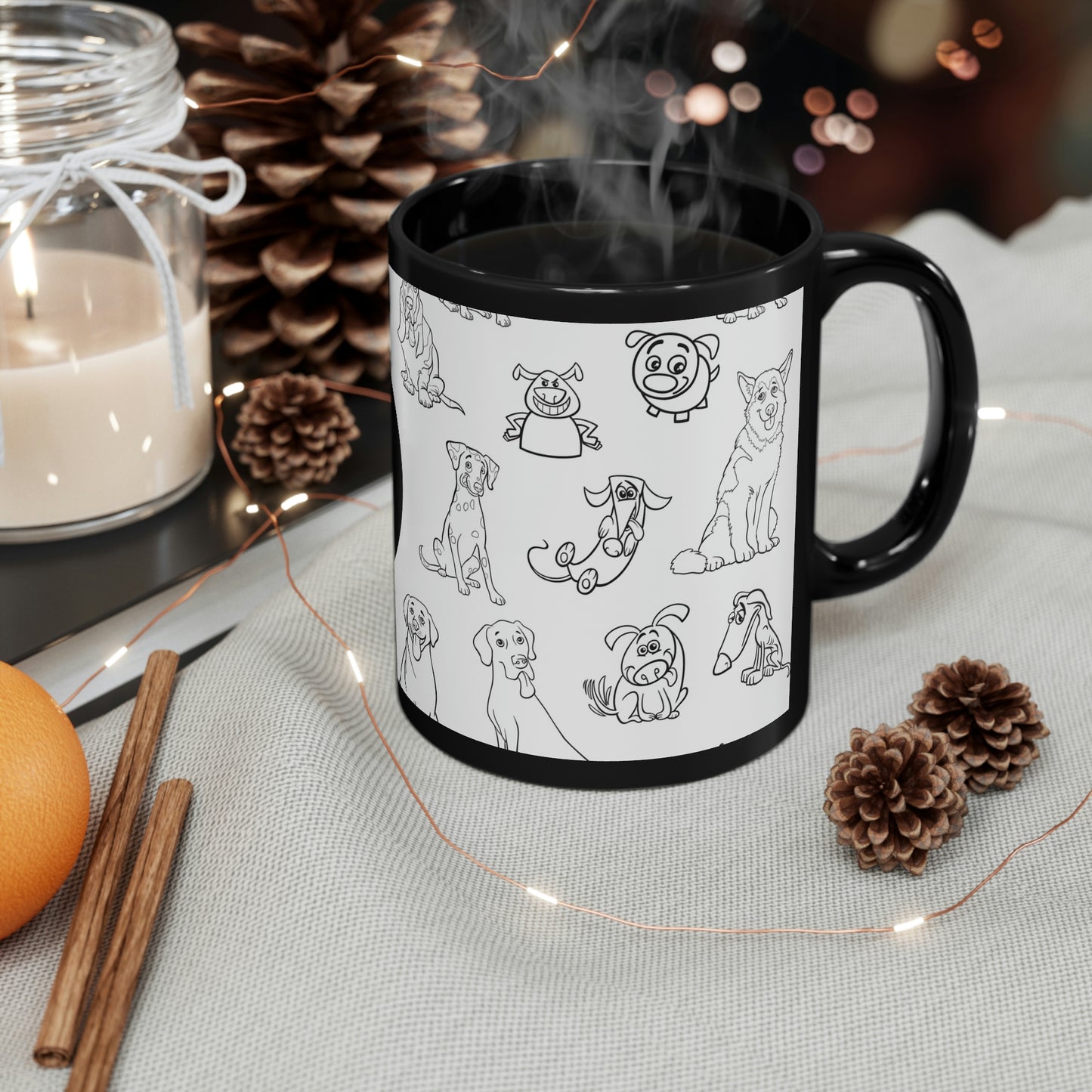 11oz Black Mug for Cancer Patients with Chemo Brain