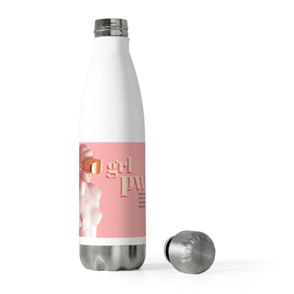 20oz Insulated Bottle with inspirational statement for women who hate cancer