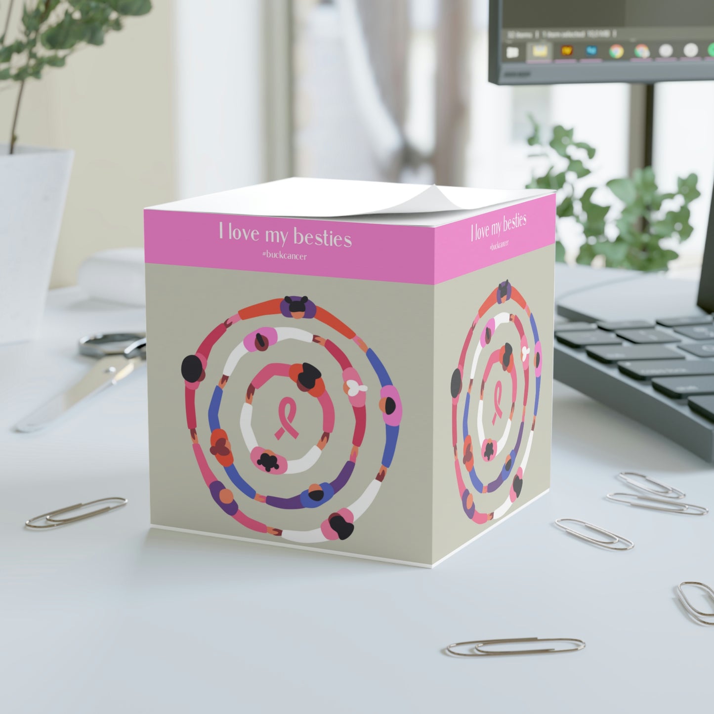 Note Cube for Women with Cancer