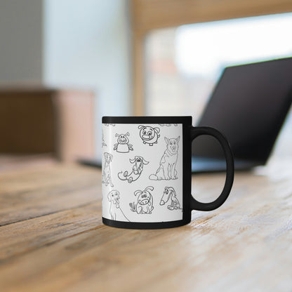 11oz Black Mug for Cancer Patients with Chemo Brain