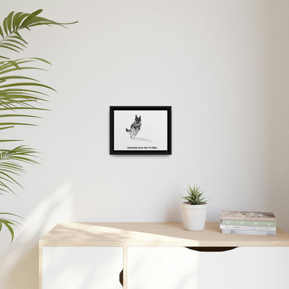 "Underdogs Know How To Fight" Matte Canvas with Black Frame