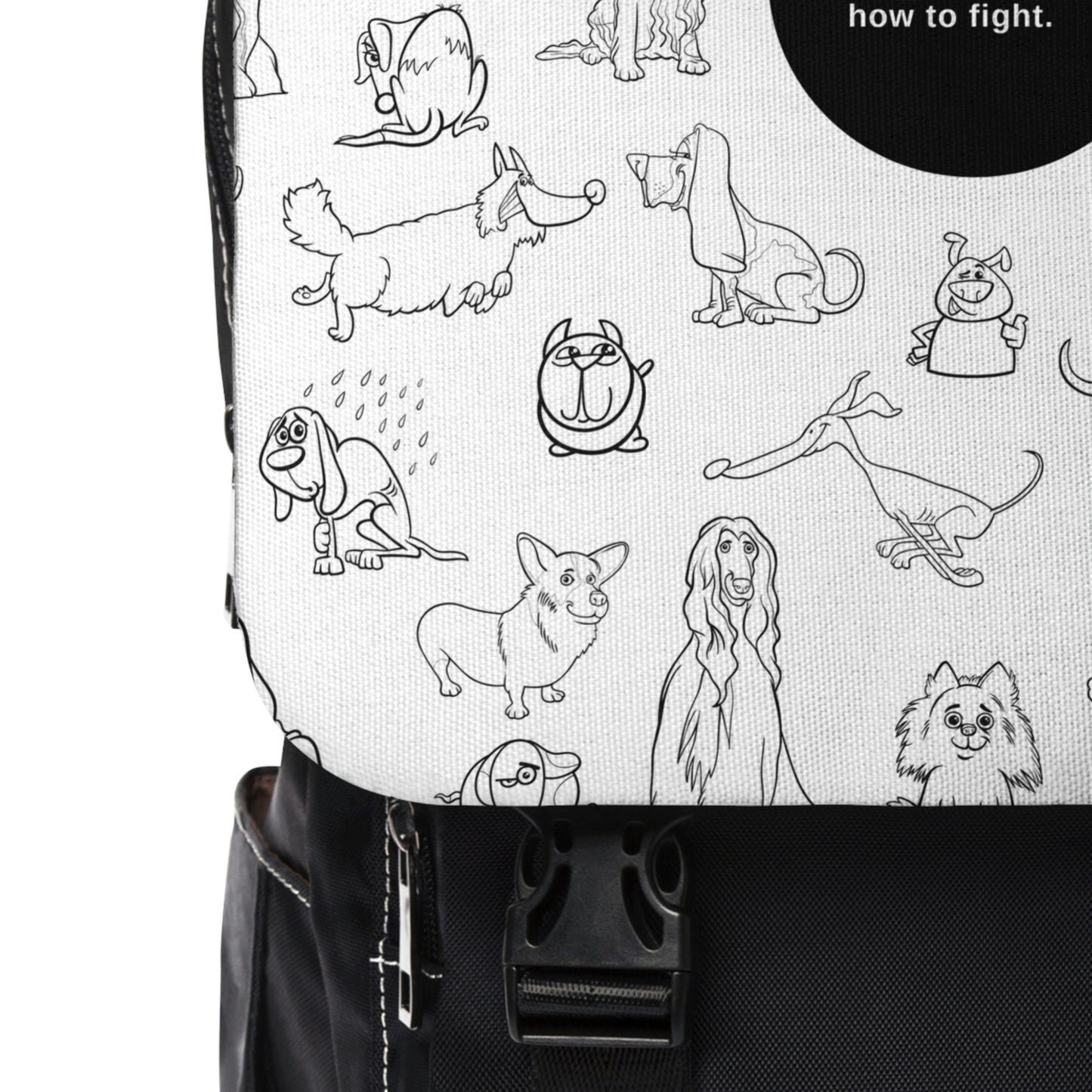 "Underdogs know how to fight" Unisex Casual Shoulder Backpack