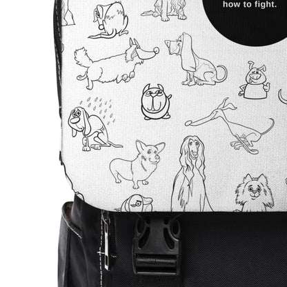 "Underdogs know how to fight" Unisex Casual Shoulder Backpack