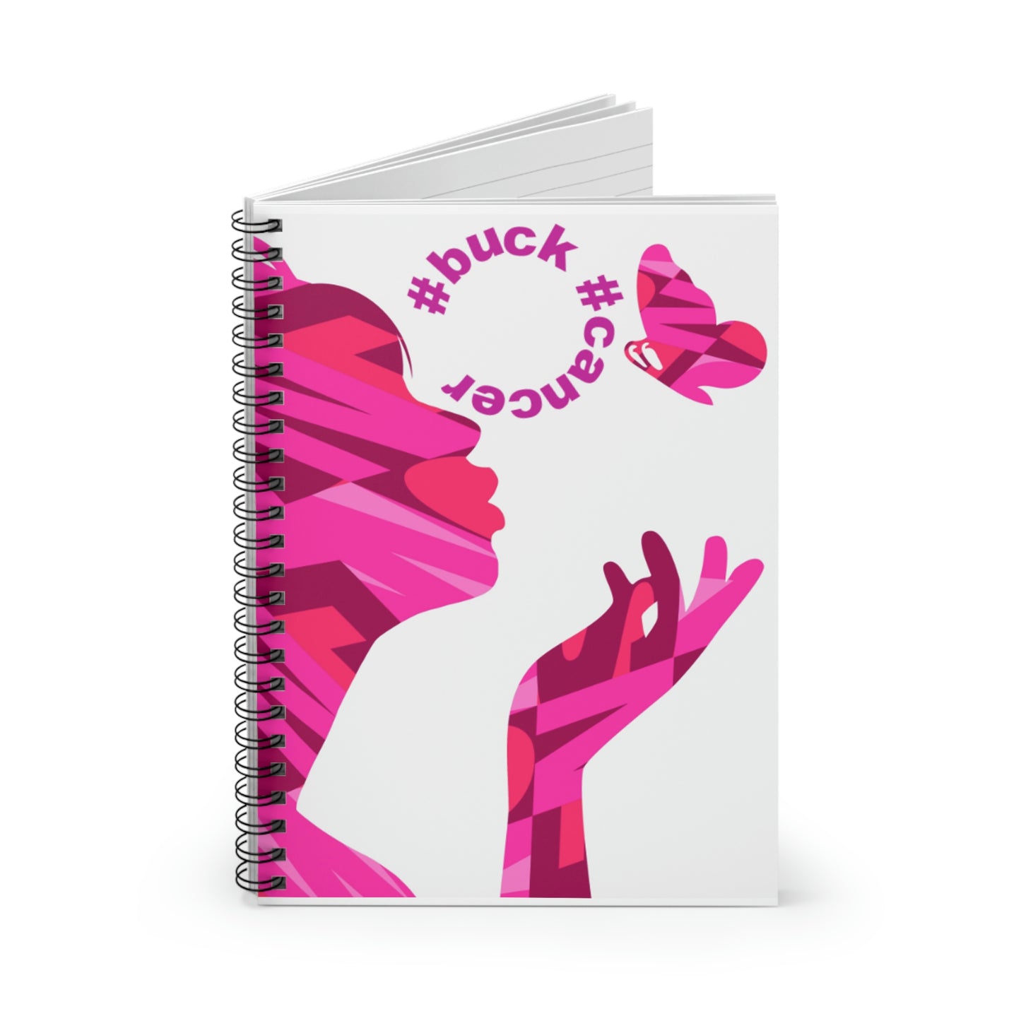 Spiral Notebook for Women with Cancer - Ruled Line
