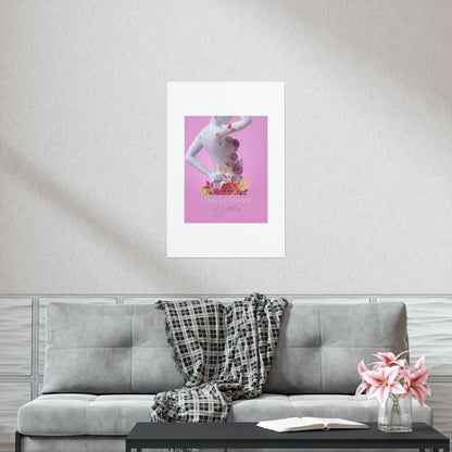 Premium Matte Vertical Posters to Insipire Women with Cancer