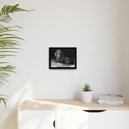 "Underdogs Know How To Fight" Matte Canvas With Black Frame