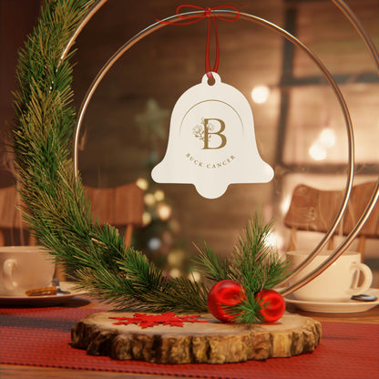 "Buck Cancer" Metal Ornament