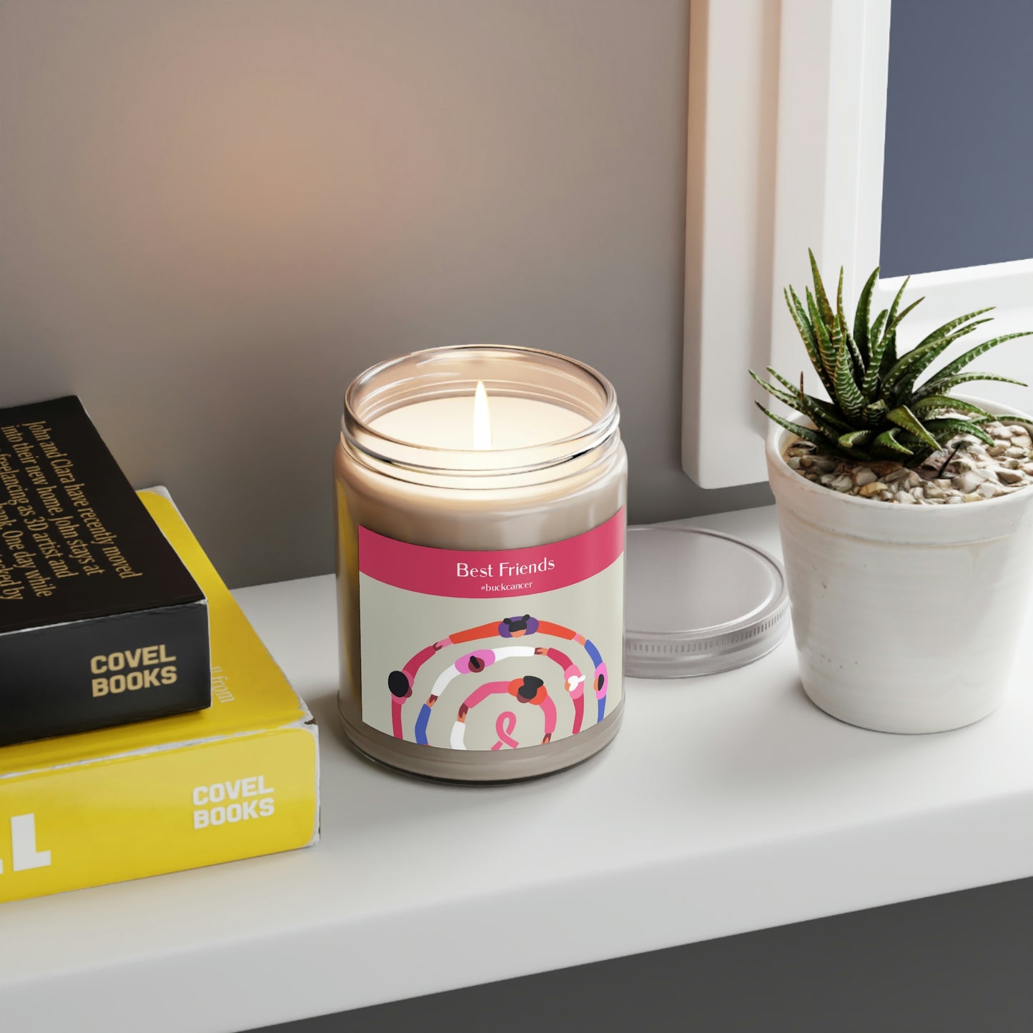"Best Friends" "Buck Cancer" Scented Candle, 9oz