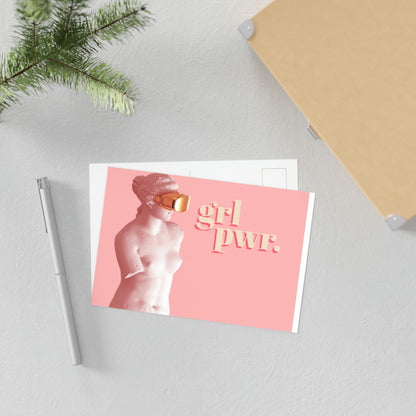 grl pwr. Fine Art Postcards