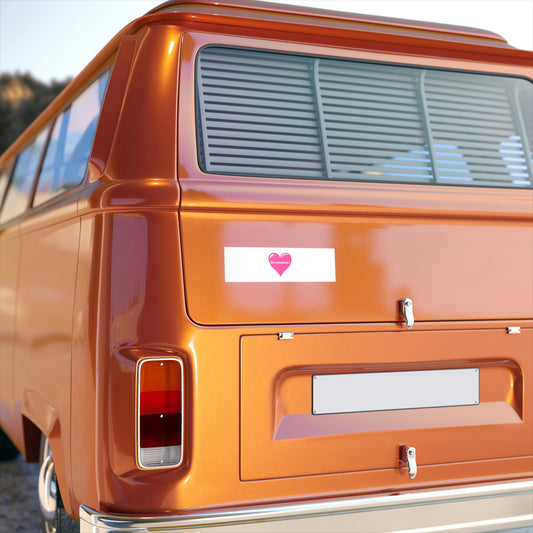 #buckcancer Heart Bumper Stickers