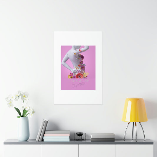 Premium Matte Vertical Posters to Insipire Women with Cancer