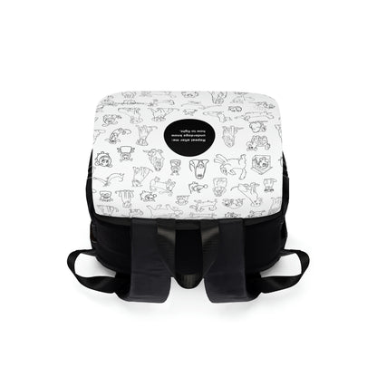 "Underdogs know how to fight" Unisex Casual Shoulder Backpack
